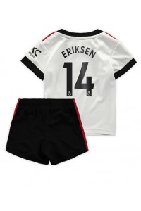 Fotbalové Dres Manchester United Christian Eriksen #14 Dětské Venkovní Oblečení 2022-23 Krátký Rukáv (+ trenýrky)
